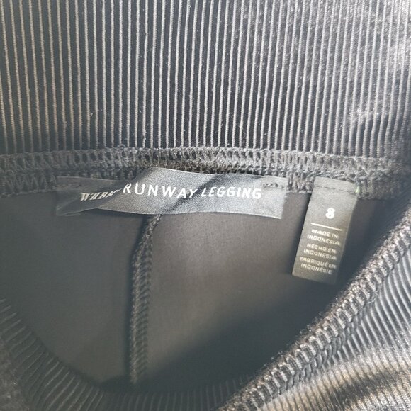 WHBM Women's Size 8 Pants Runway Legging Black Ribbed - Picture 5 of 6